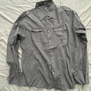 Mens Button Up Shirt Eighty Eight XL
